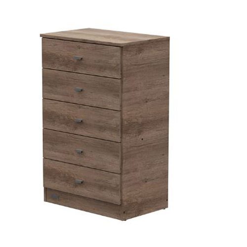 Comoda Chifonier 5 Cajones de 0.58mts Linea Pack Melamina Grei Mosconi